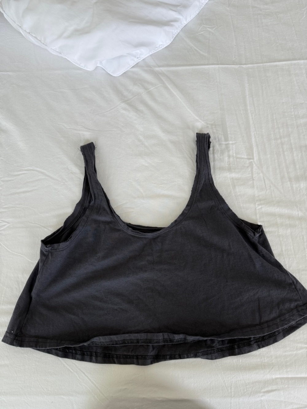 Black Women's Cropped Tank Top